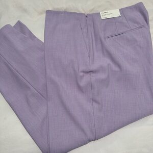NWT purple ankle curvy pants Ann Taylor.
